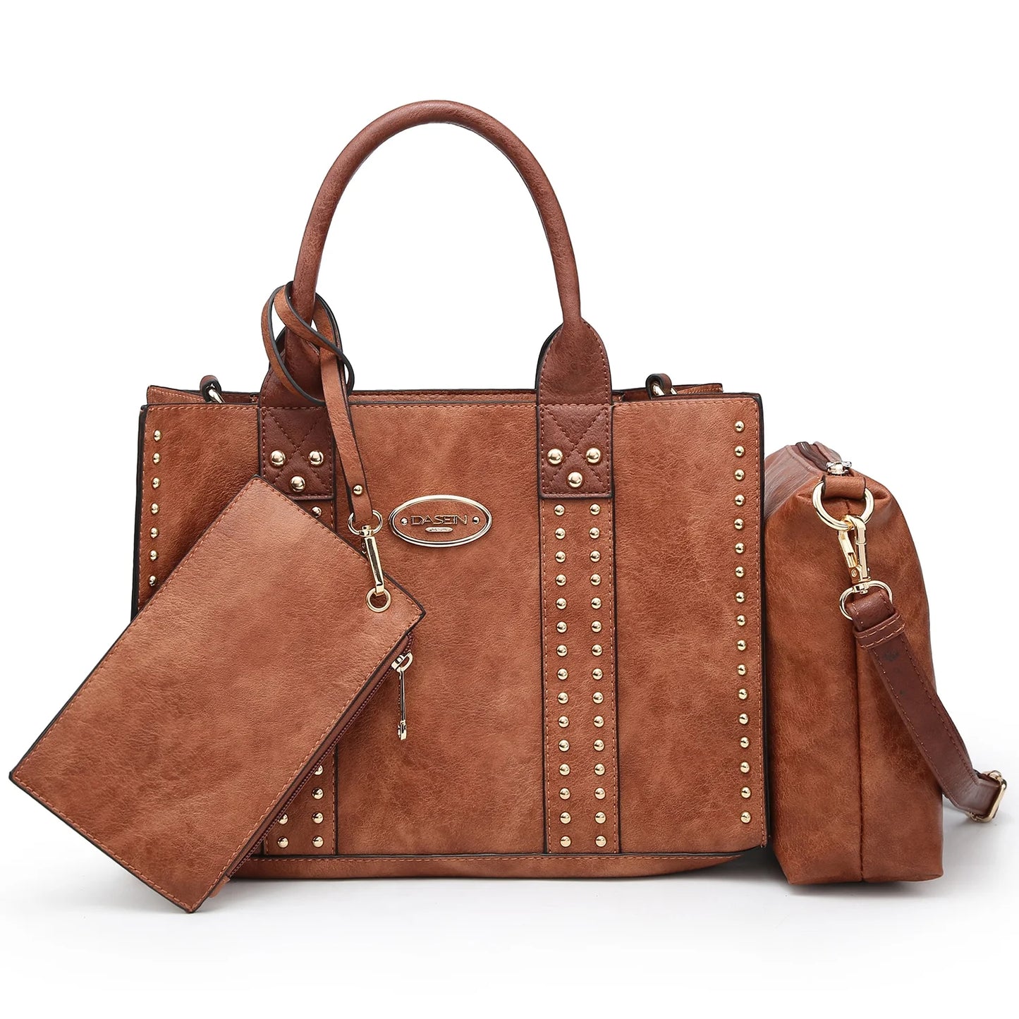 Women's 3-Piece Handbag Set: Tote, Shoulder Bag, and Briefcase
